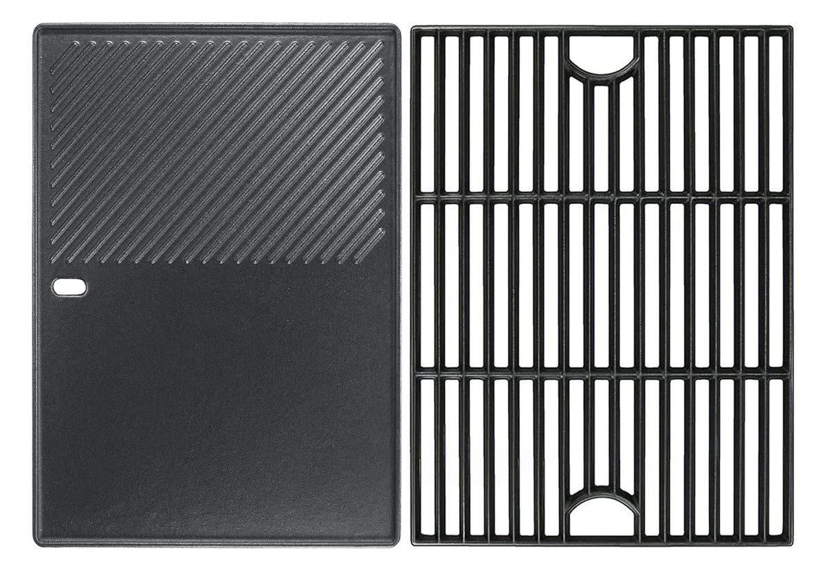 Hisencn front view installed on Nexgrill shows precise fit and restored cooking surface