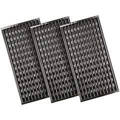Hisencn front view of three packaged porcelain steel emitter grates showing size and fit benefit