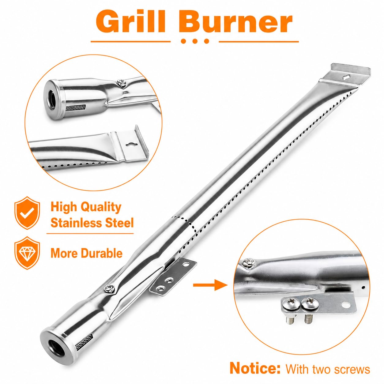 Hisencn grate rods close-up showing narrow spacing to prevent small food drop-through