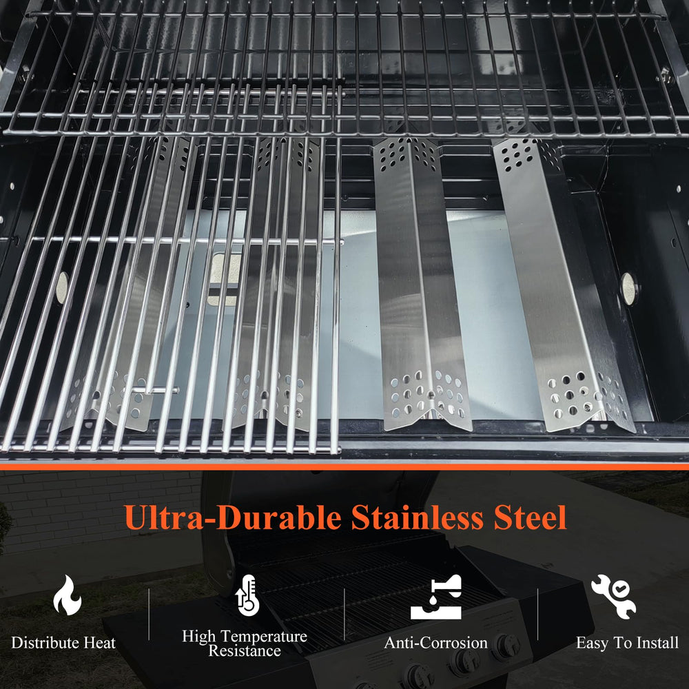 Hisencn grates installed in Nexgrill while grilling, improves heat distribution and reduces flare-ups