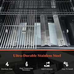 Hisencn grates installed in Nexgrill while grilling, improves heat distribution and reduces flare-ups