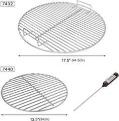 Hisencn grates installed in Weber kettle restoring cooking surface and fit