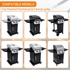 Hisencn grates installed in Char-Broil grill showing improved cooking surface