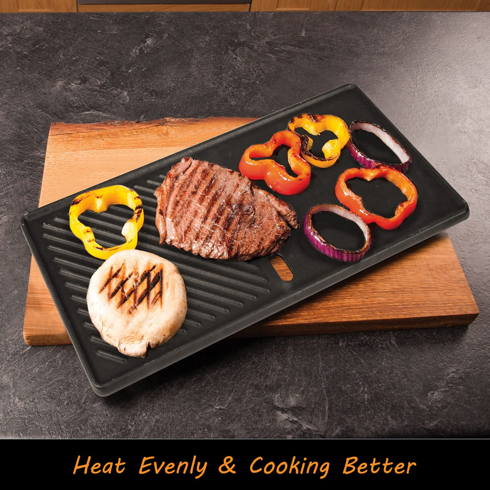 Hisencn griddle searing steak showing high-heat performance