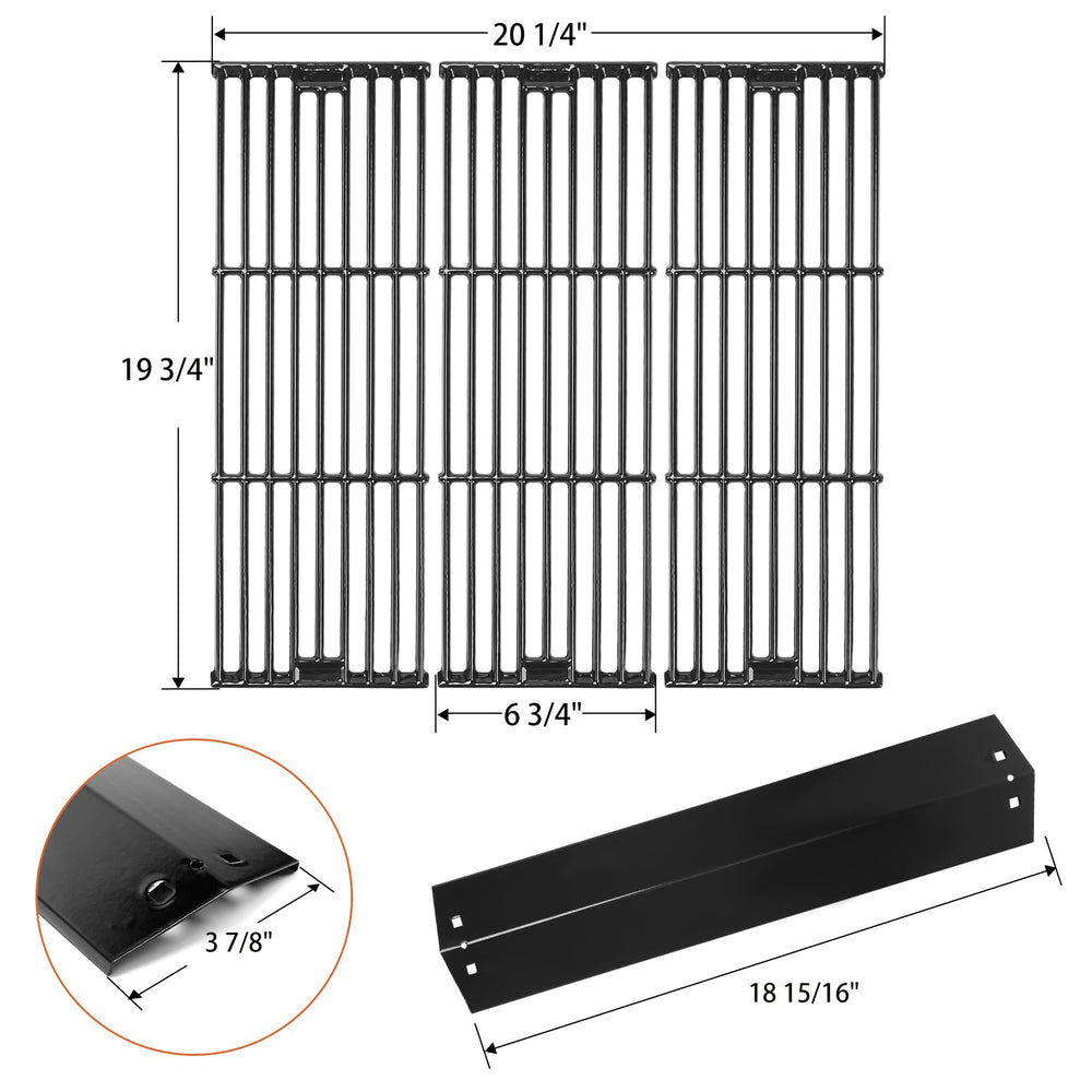 Hisencn close-up of porcelain cast-iron grates showing durable sear surface and even heat benefit