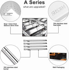 Hisencn heat plate detail showing 1.0mm 304 stainless resisting warping