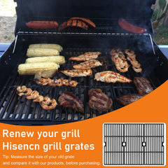 Hisencn grates installed in Char-Broil grill showing improved searing performance