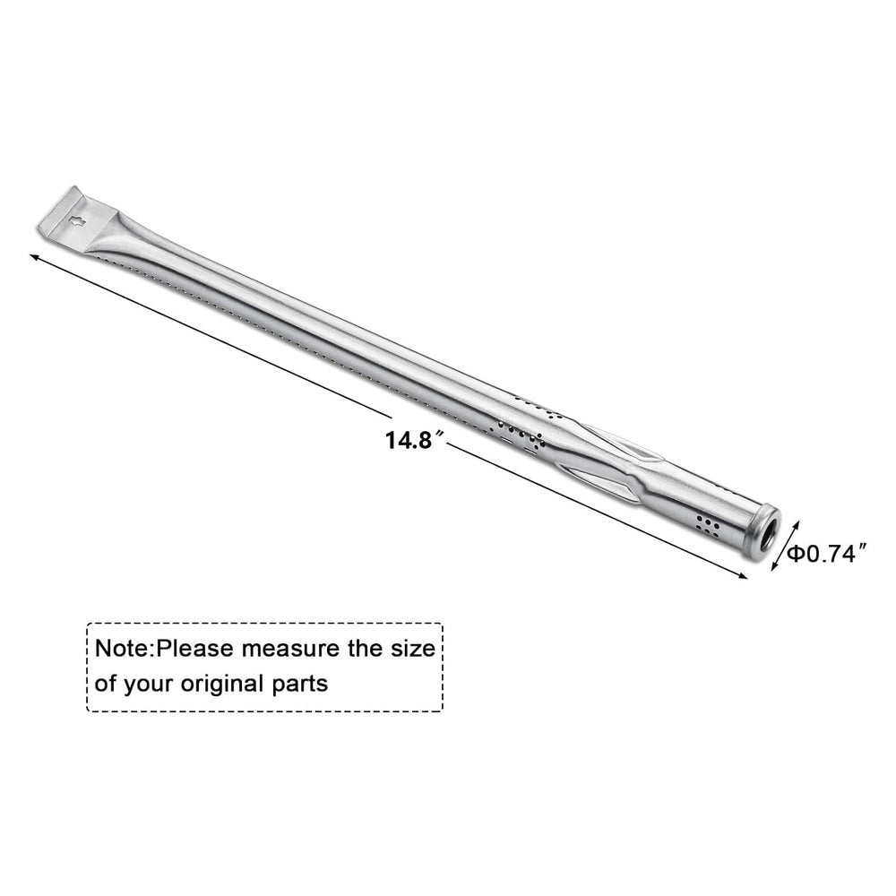 Hisencn burner tubes and heat tents installed in grill demonstrating improved heat distribution