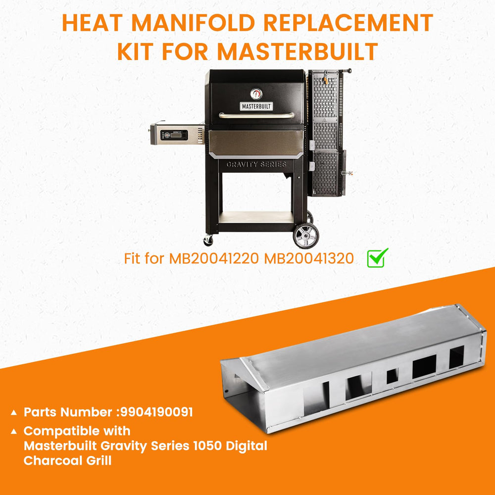 Hisencn manifold installed in a Masterbuilt grill demonstrating even heat