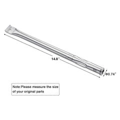 Hisencn burner tubes and heat tents installed in grill demonstrating improved heat distribution