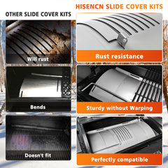Hisencn kit installed in Pit Boss grill showing improved heat distribution