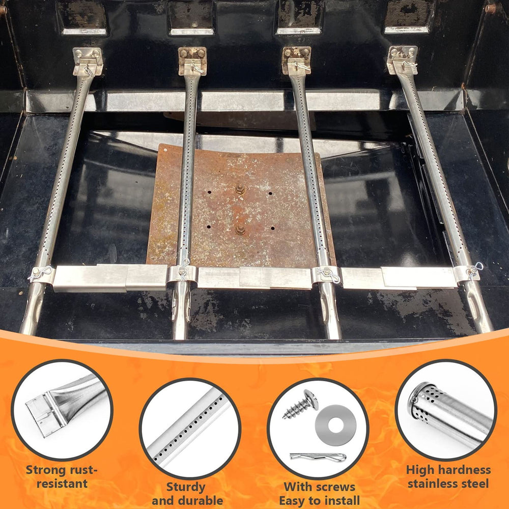 Hisencn replacement parts installed on Char-Broil grill to restore even heating and performance