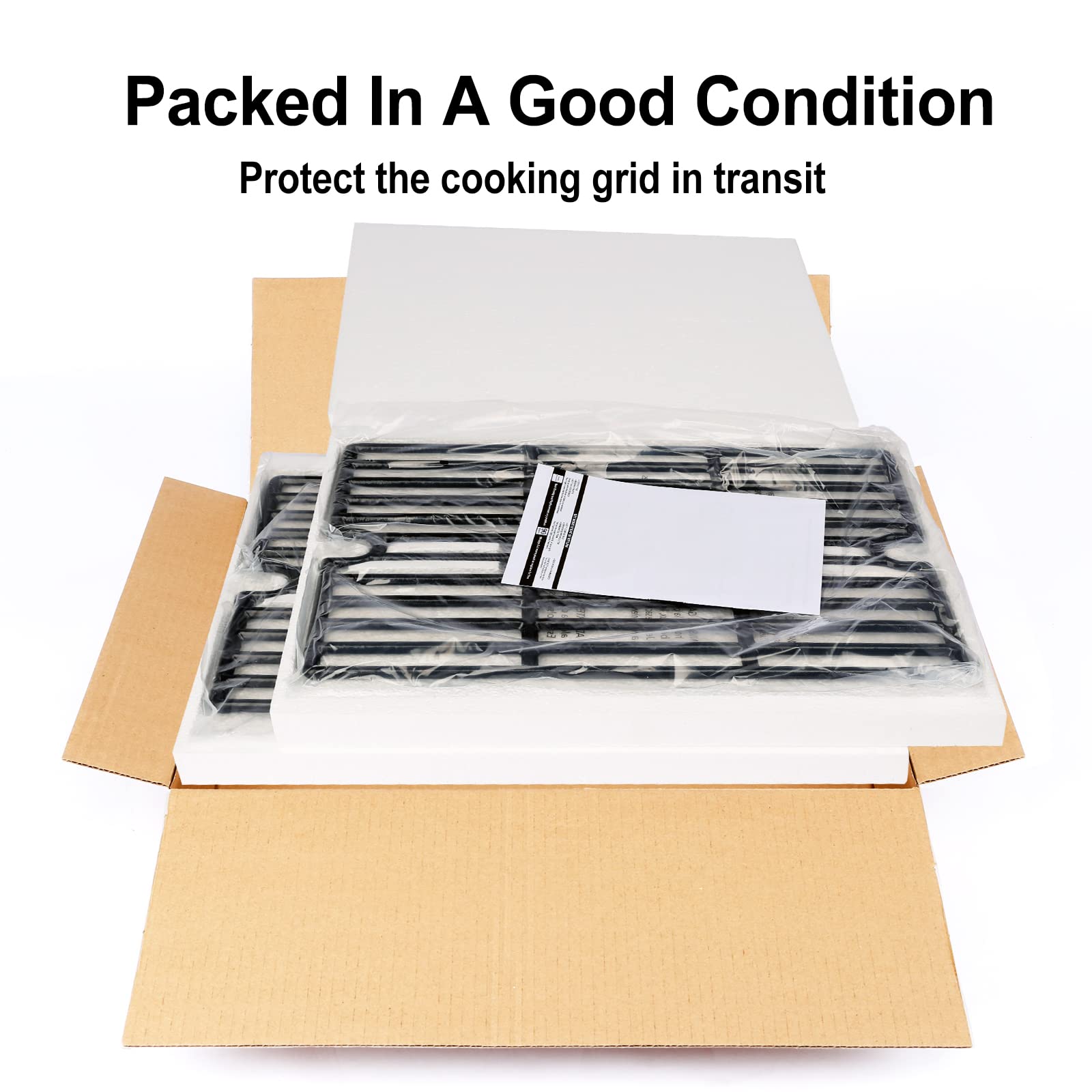 Hisencn product label and compatibility list demonstrating fit for multiple grill models