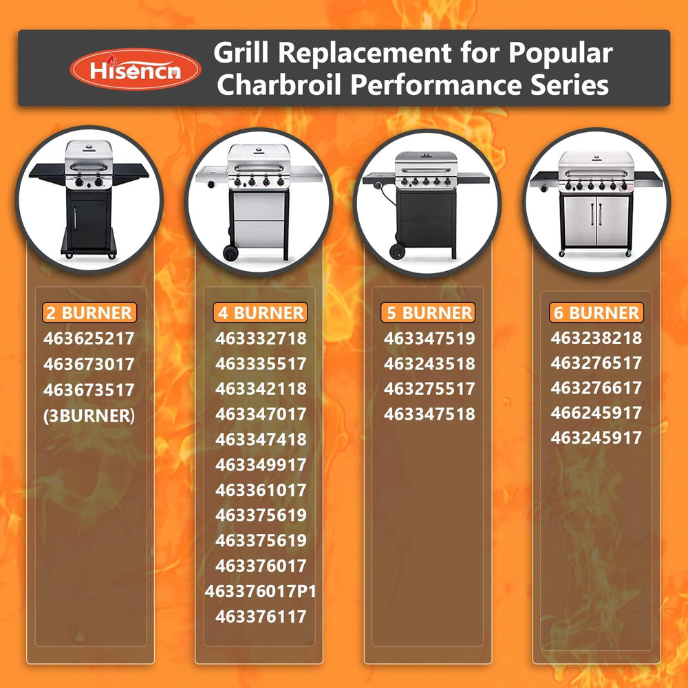 Hisencn installed parts on grill in backyard demonstrating restored even cooking