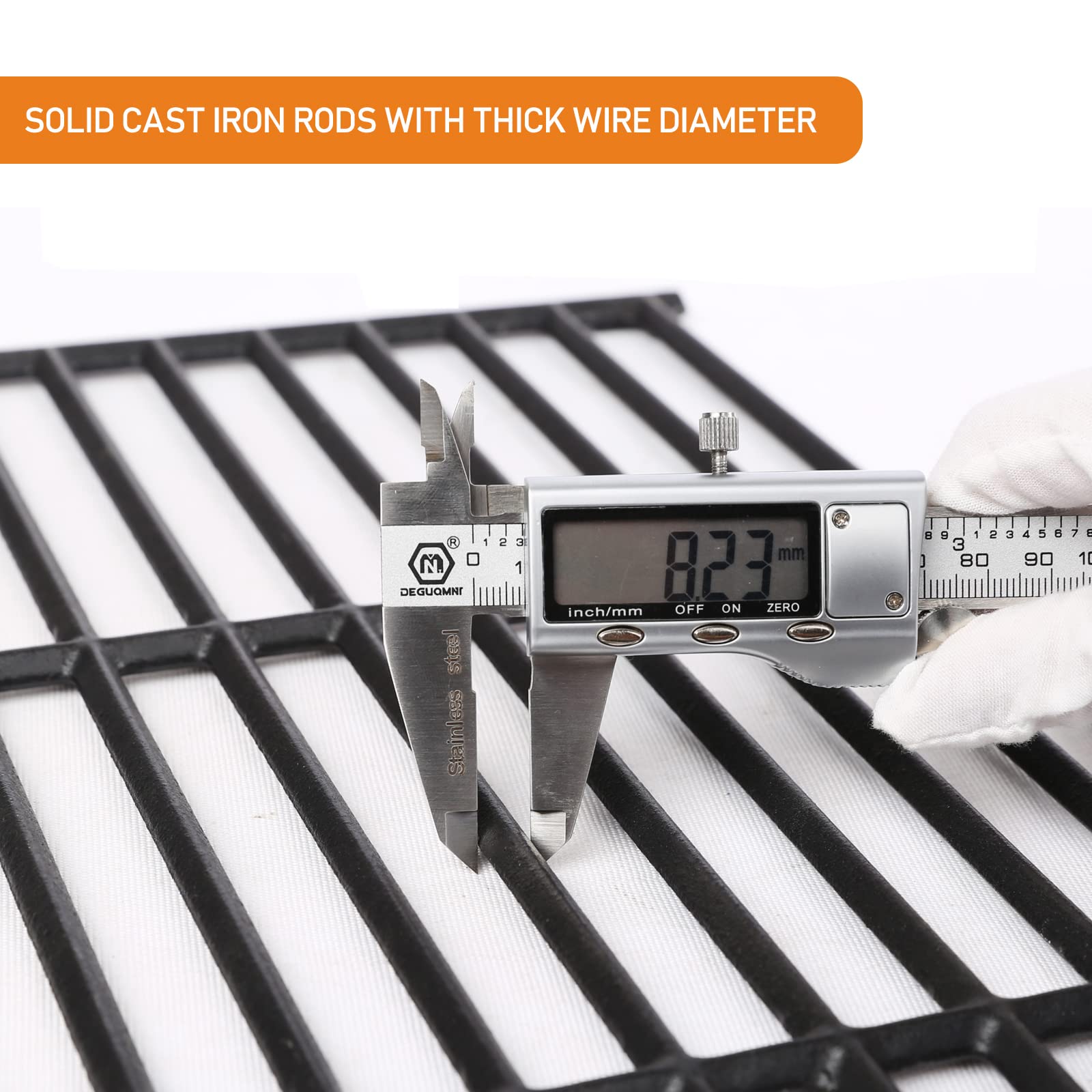 Hisencn matte-coated grate edge detail showing protective finish benefit