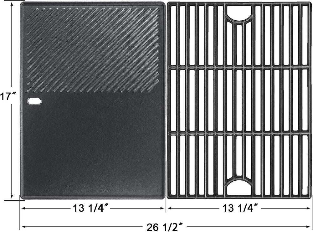 Hisencn ribbed griddle close-up showing deep sear marks for better flavor
