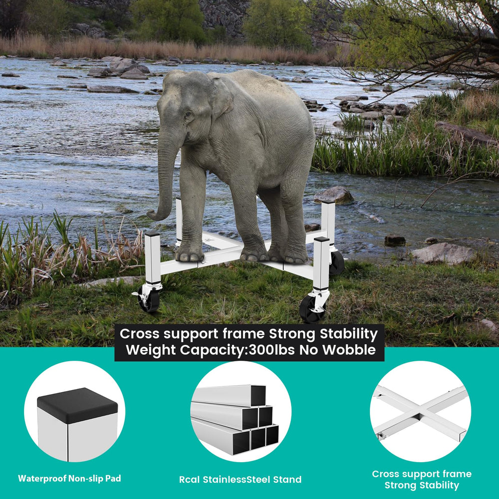Hisencn scale comparison with foot showing compact footprint and stability