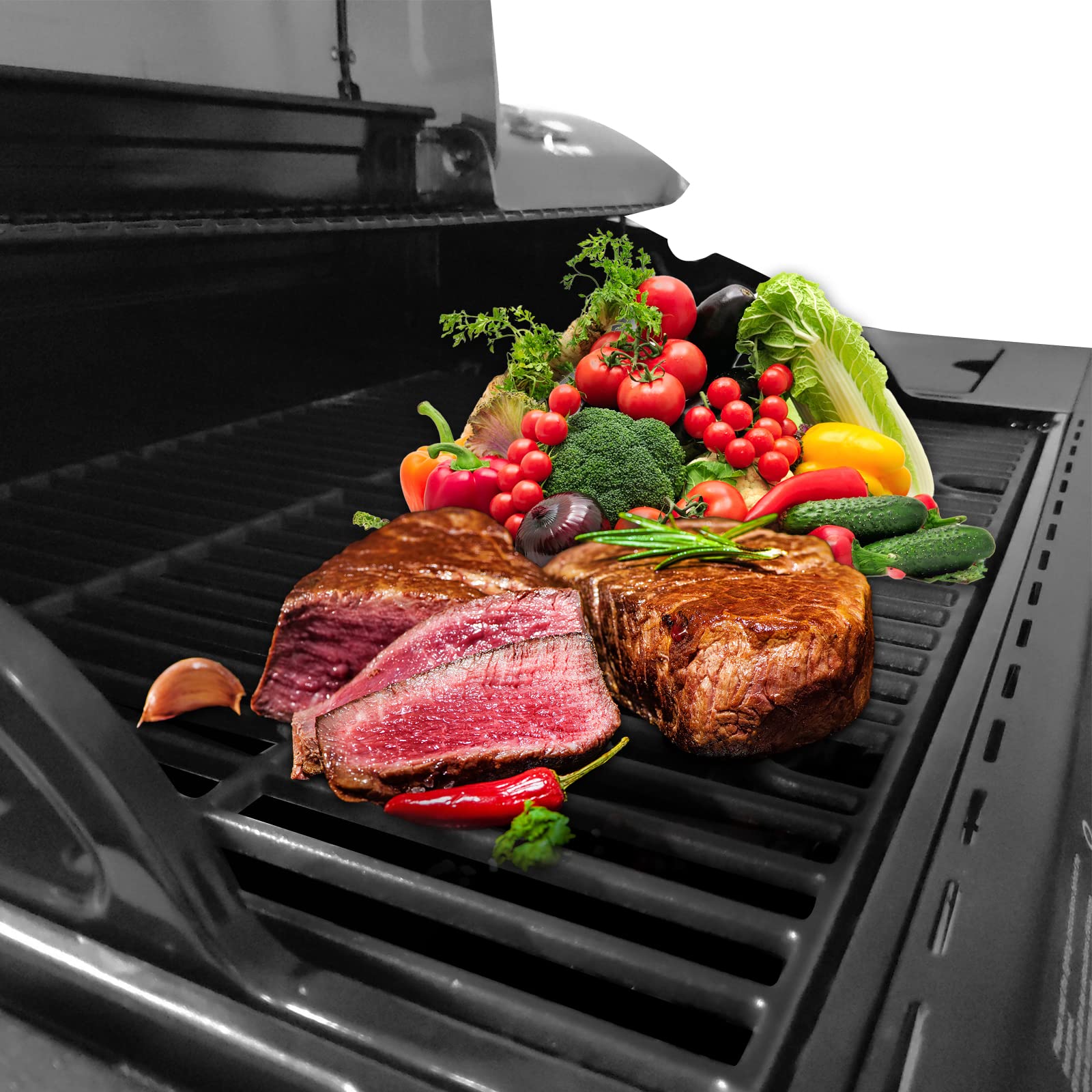 Hisencn seasoned oiled grate surface illustrating rust prevention and nonstick