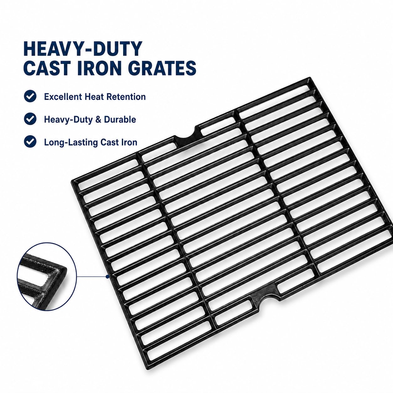 Hisencn grate next to ruler showing 15.5 by 21 inch coverage for accurate fit confirmation benefit