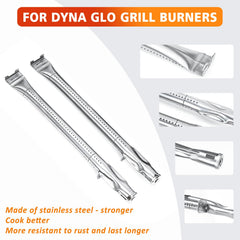 Hisencn stainless steel burner tube close detail showing rust resistance and longevity