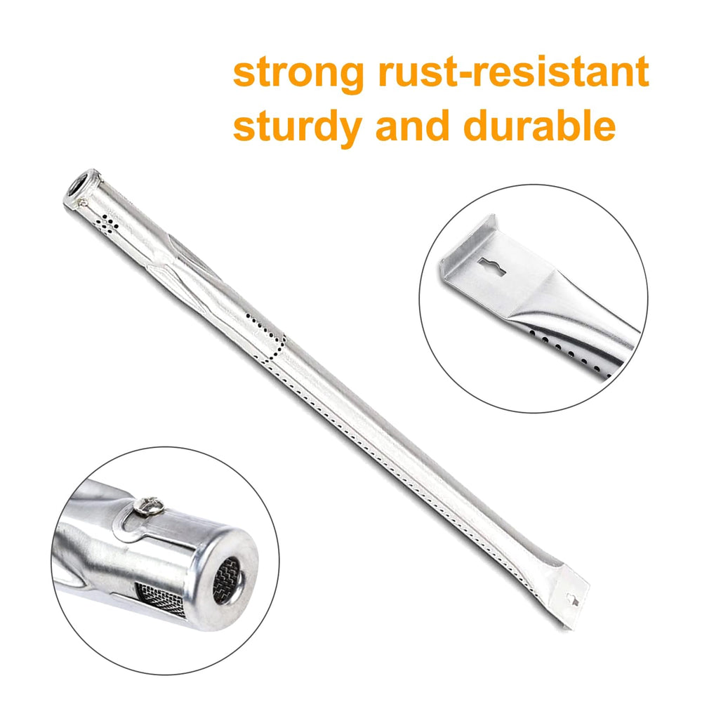 Hisencn close-up of stainless steel burner tube highlighting corrosion resistance and even flame