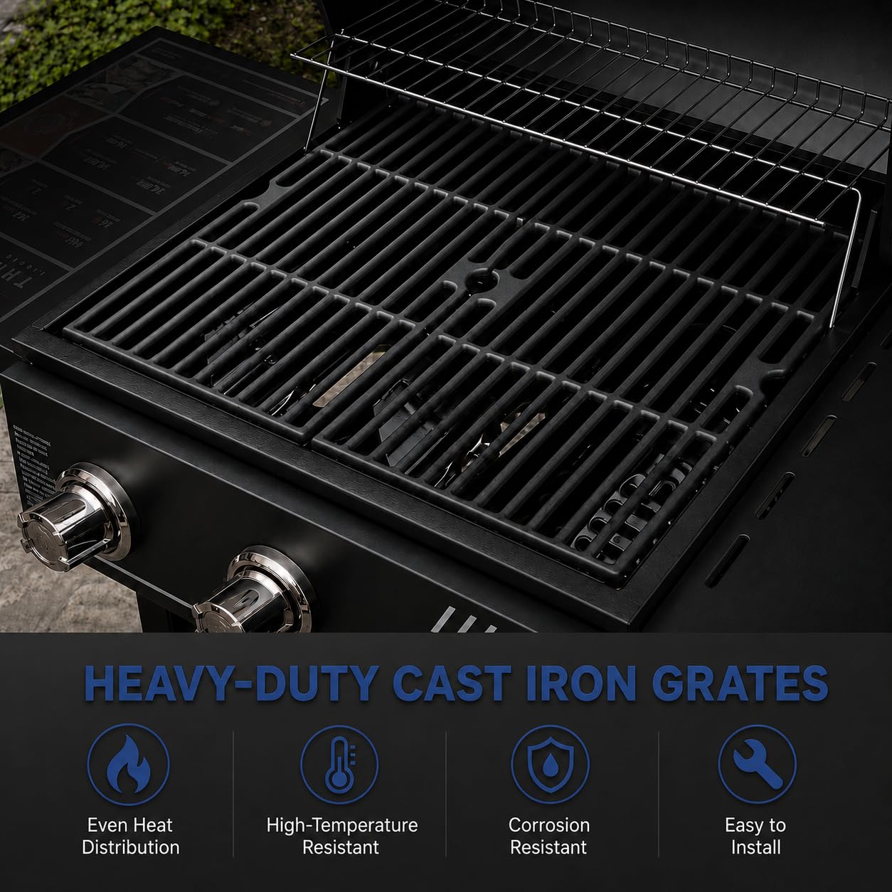 Hisencn grates stored after seasoning showing protected finish and long-term rust prevention benefit
