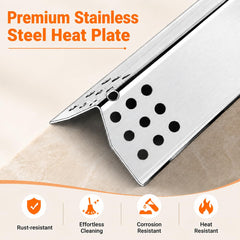 Hisencn three cooking grates top-down showing expanded cooking surface and retention