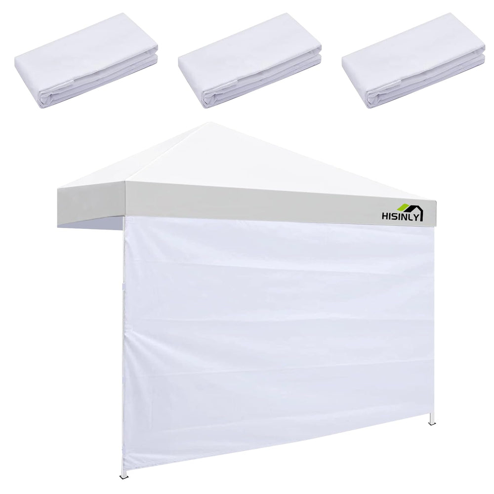 Hisinly front view of white sidewall showing full coverage and bright protection