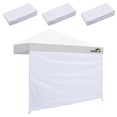Hisinly front view of white sidewall showing full coverage and bright protection