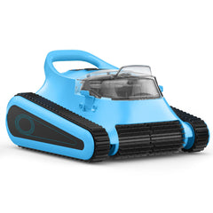 HISION front view of robotic pool vacuum showing compact design and efficient cleaning