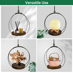 hismocal hanger in use by a window displaying plant and saving floor space benefit