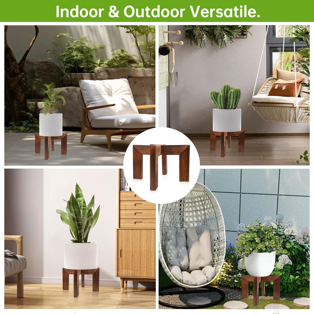 hismocal stands on patio with plants showing outdoor styling and portability benefit