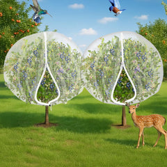 Histely front packaging showing zipper netting protecting plants for easy access