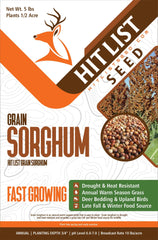 Hit List Seed front packaging showing 5 lb bag and clear planting info for easy selection