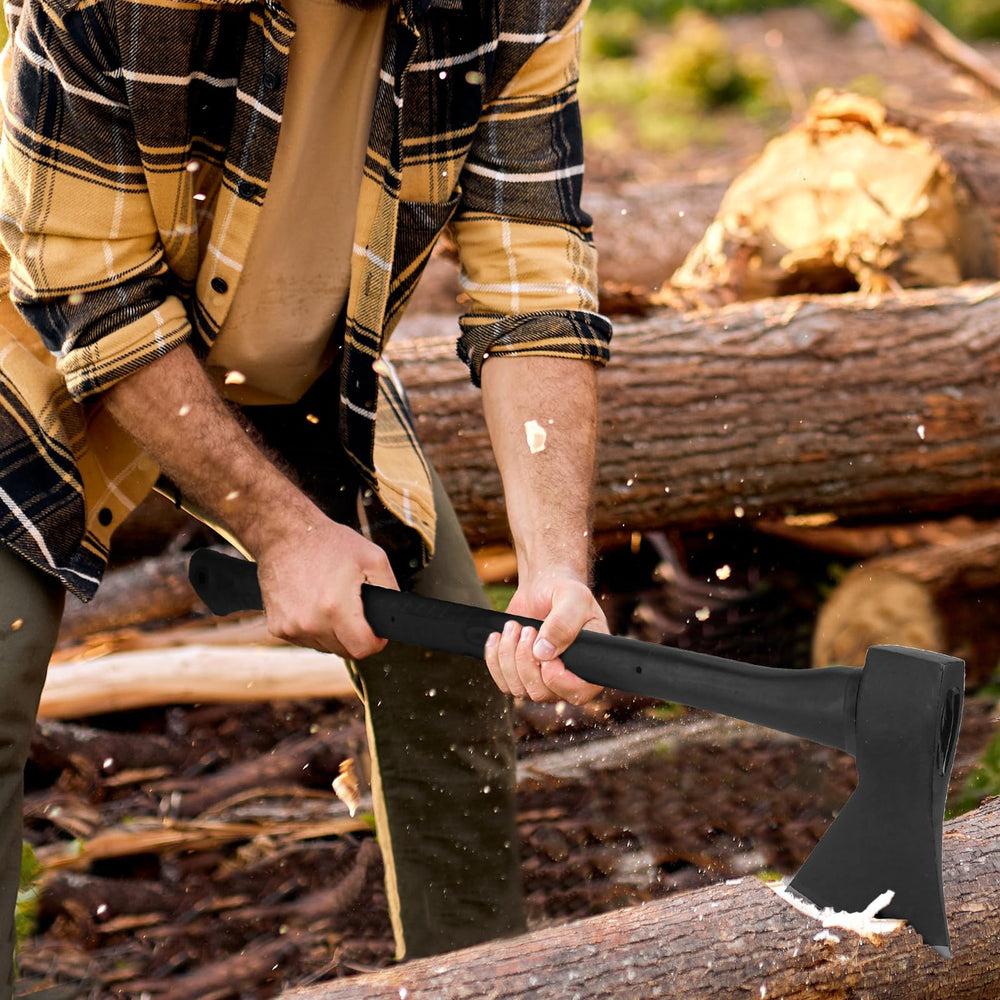 Hitdudu flat poll striking a wedge to start cracks for easier splitting