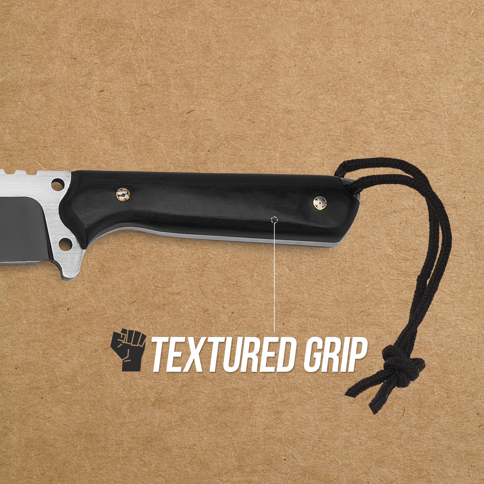 Hitdudu leather sheath fastened to belt for safe carry and quick access