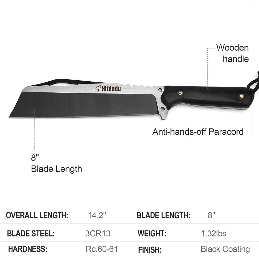 Hitdudu blade closeup highlighting 3CR13 stainless edge and corrosion resistance