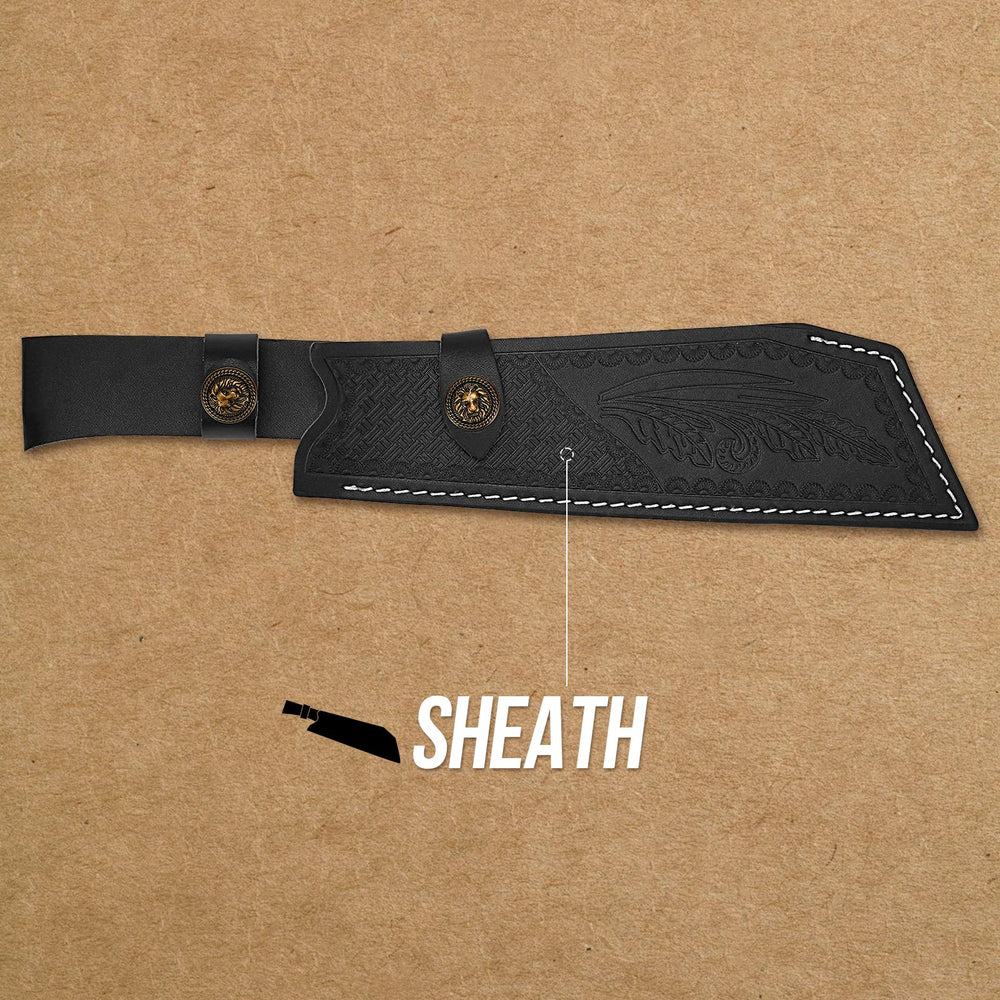 Hitdudu machete held in hand showing size and comfortable balance