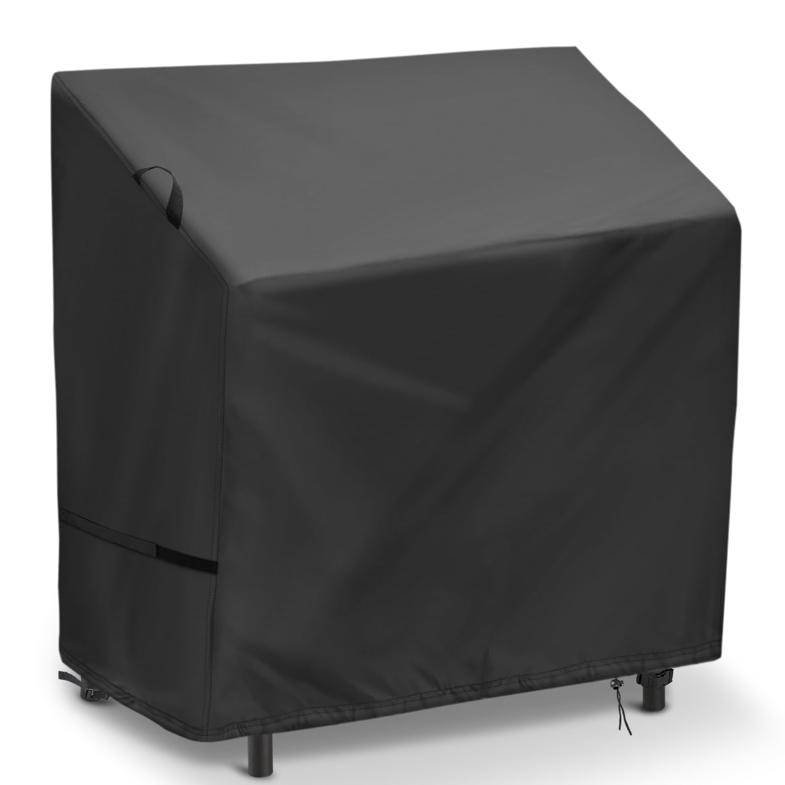 Hiticover front view on Vevor fryer showing full protection and neat fit