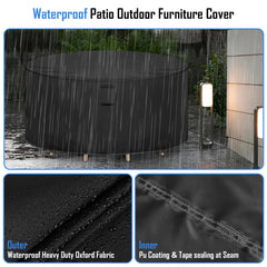 Hiticover adjustable strap close-up, secures cover against wind gusts