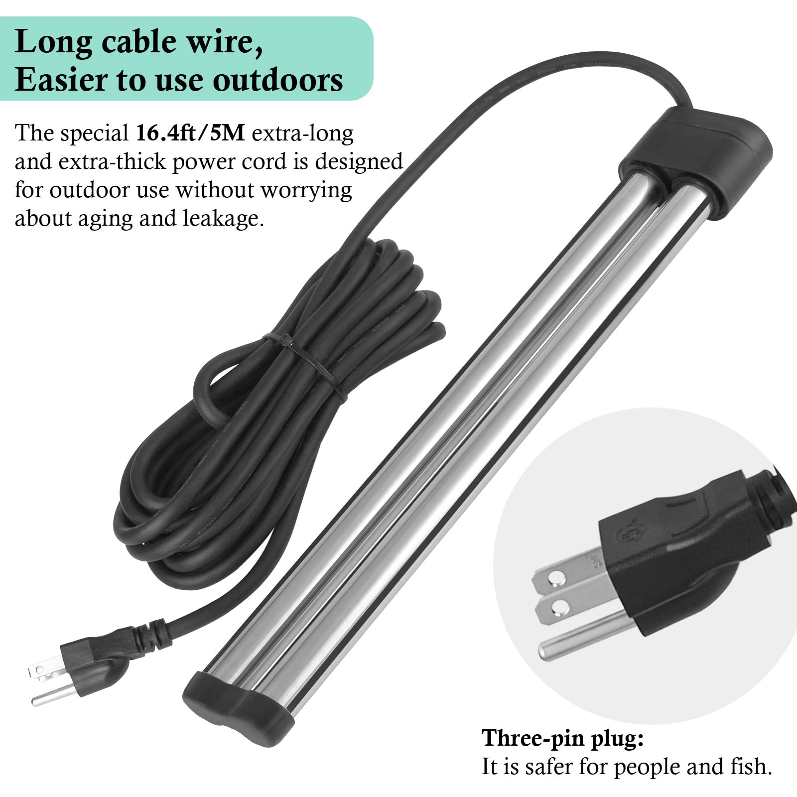 HITOP stainless-steel heater surface close-up resists rust and cleans easily