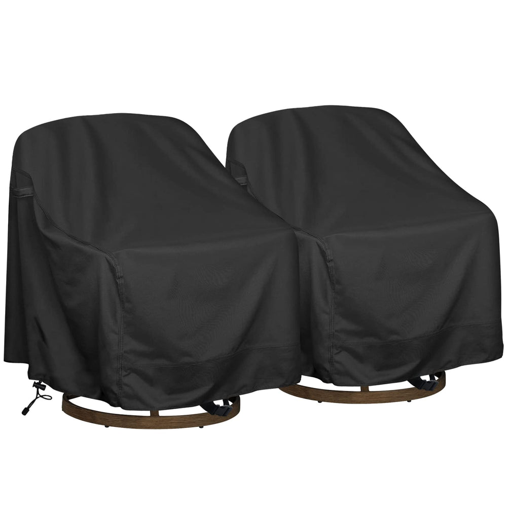 HI···YOUR COVER front view of patio chair cover showing full fit and protection