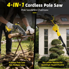 hiyuehome extendable pole with ruler showing ladder-free reach