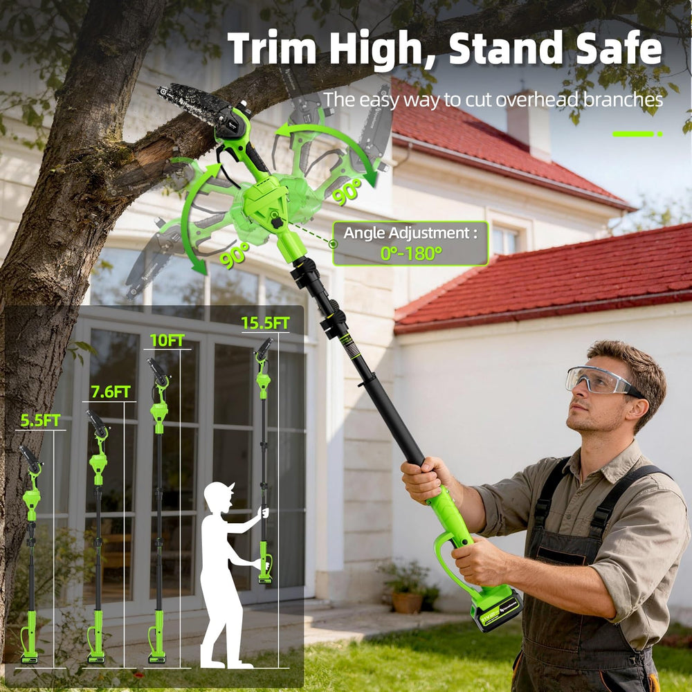 hiyuehome handheld chainsaw configuration highlighting light balanced handling