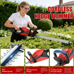 HJLYZYA close-up of 20-inch steel dual-action blade for cleaner cuts