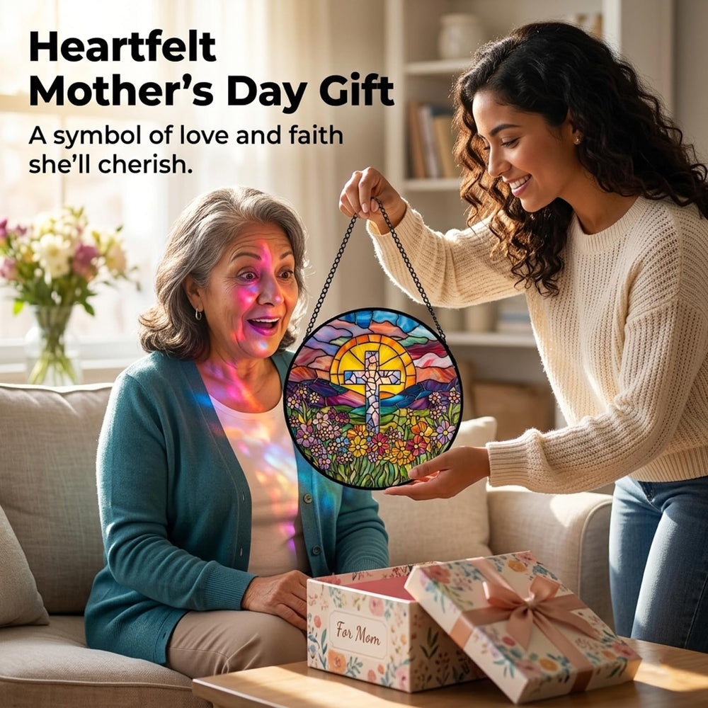HKDGOKA suncatcher in sunlight casting colorful reflections and brightening home surfaces