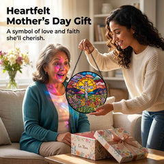 HKDGOKA suncatcher in sunlight casting colorful reflections and brightening home surfaces