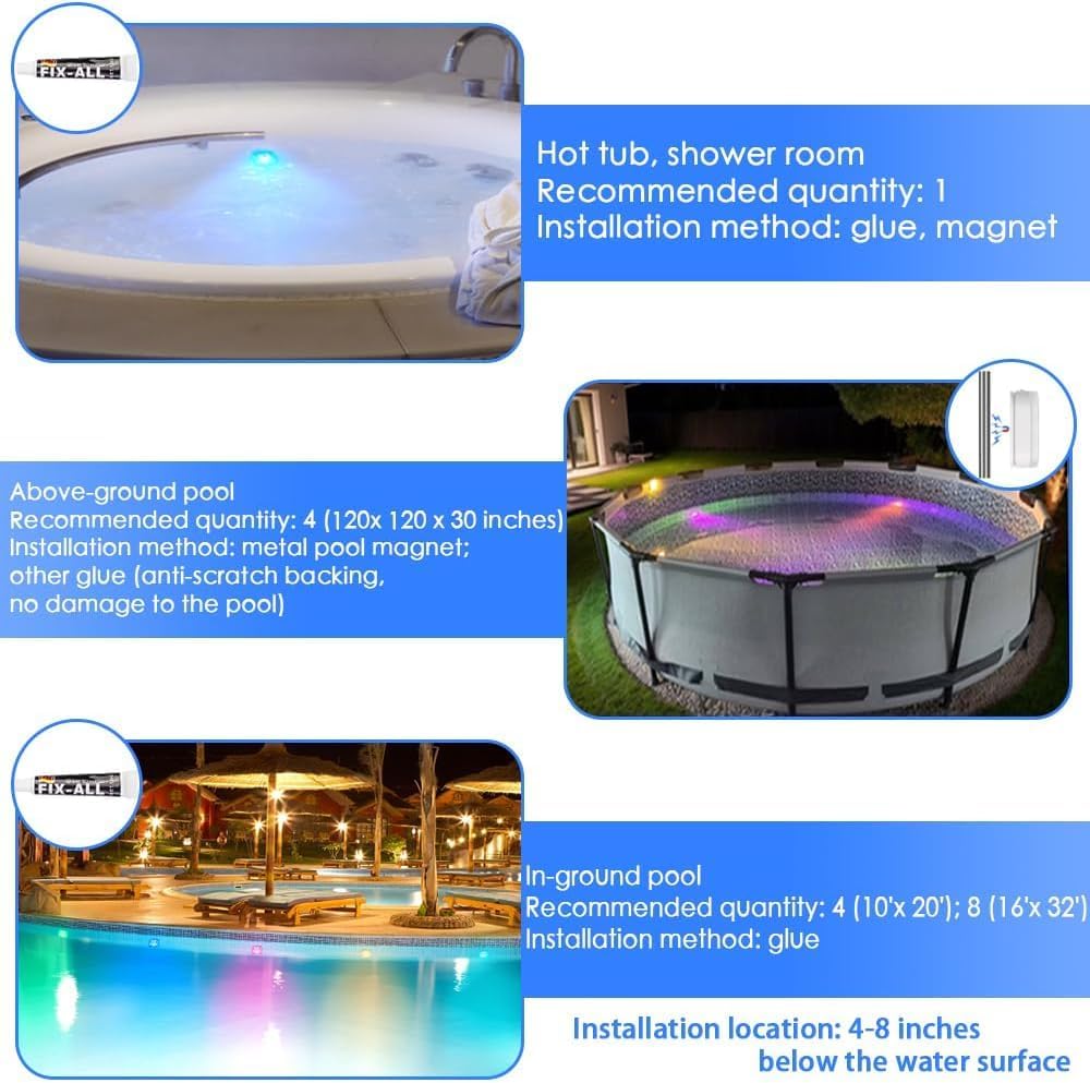 HL floating light on water at evening creating colorful party ambiance