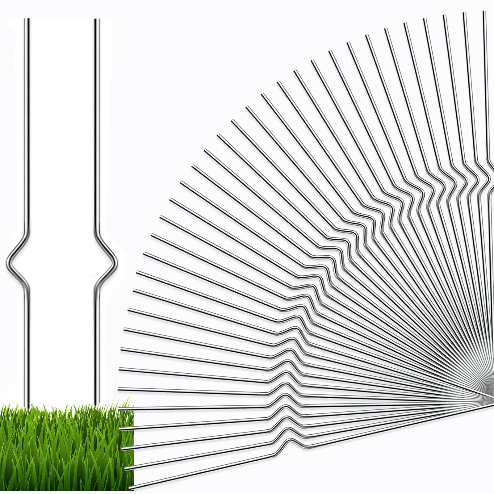 HLARTNET close-up of stake tip showing durable stainless steel strength
