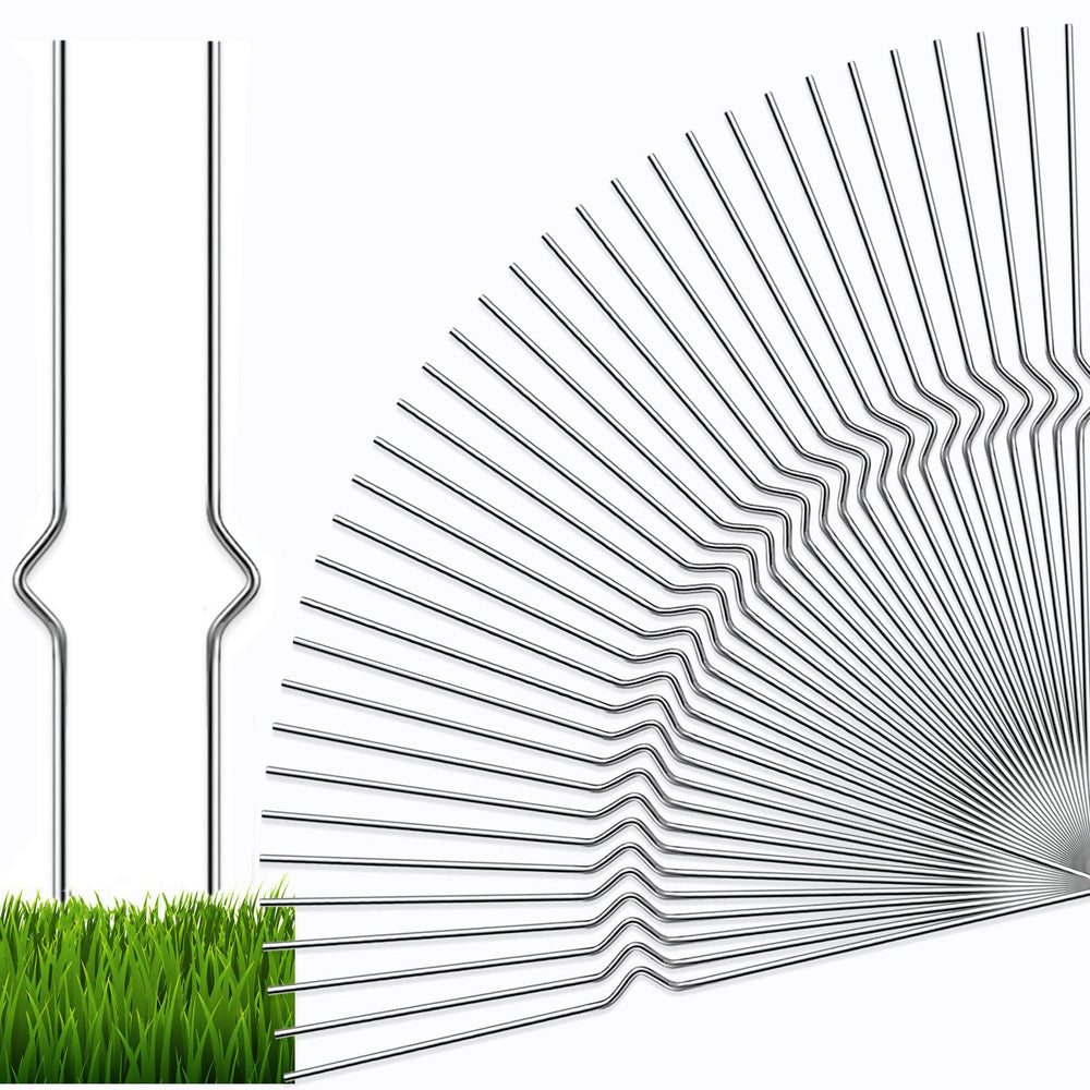 HLARTNET close-up of stake tip showing durable stainless steel strength